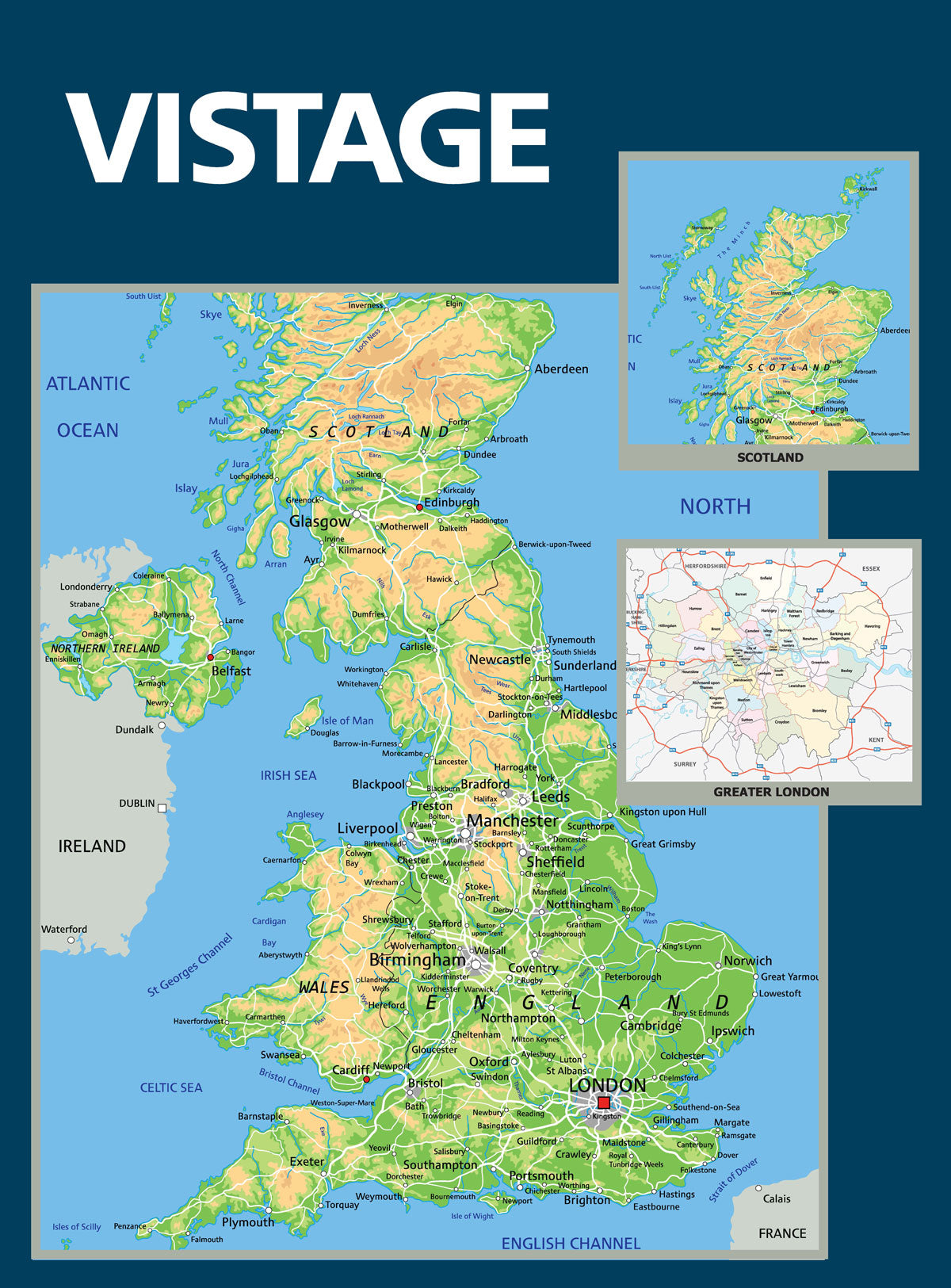 Vistage - Custom Map: Large UK