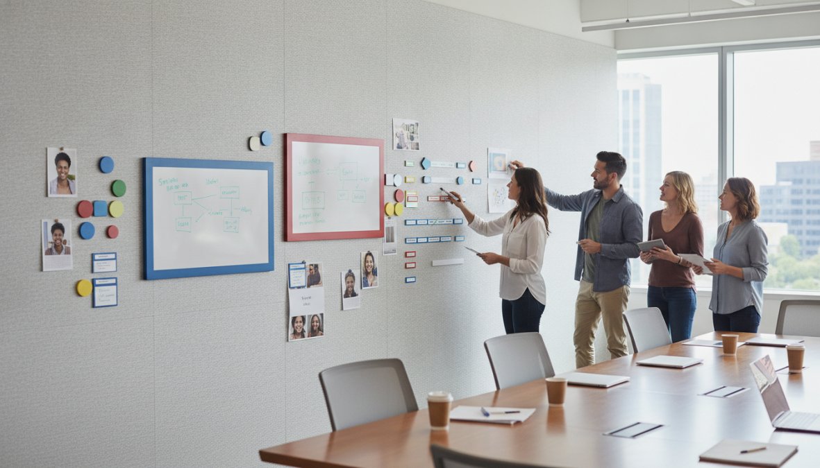 Magnetic Wallcovering for Corporate Collaboration: A Complete Guide