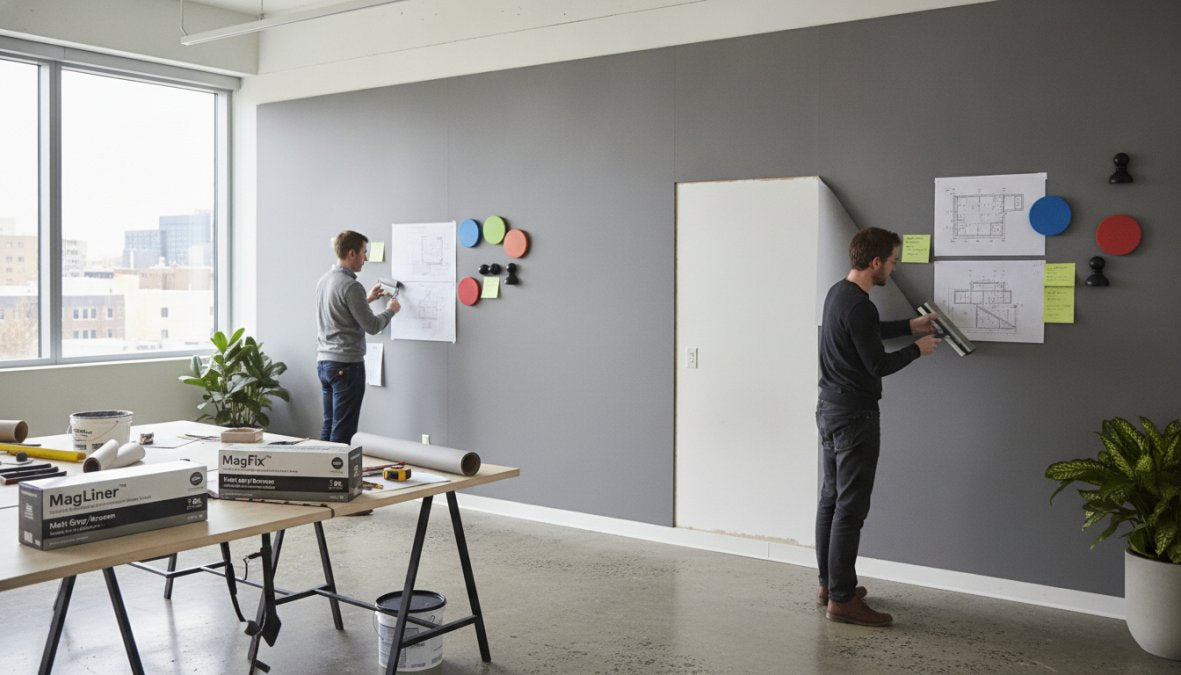 Magnetic Wallcovering for Rental Offices: Install & Remove Safely