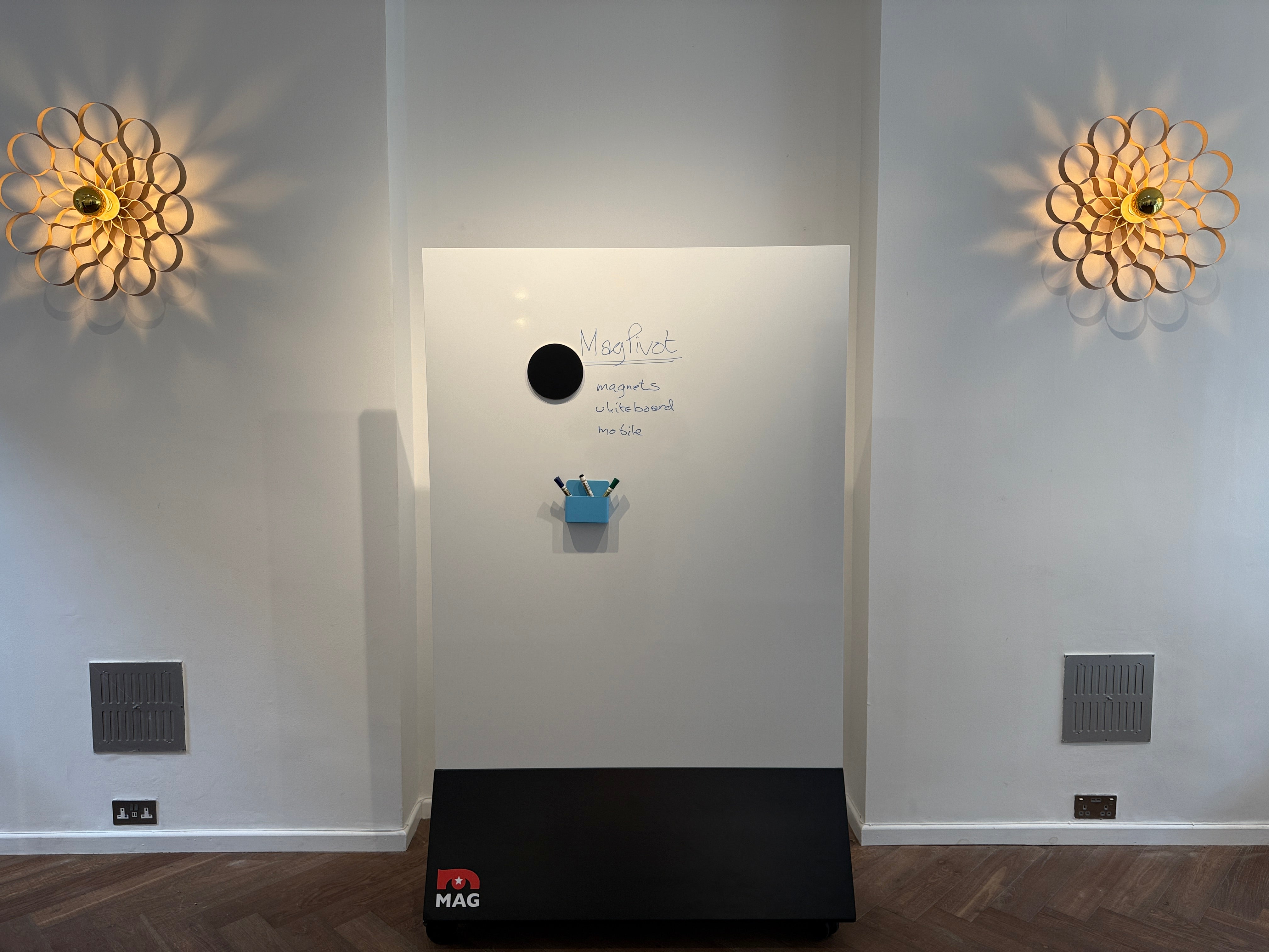 MagPivot™ Freestanding Magnetic Whiteboard on Wheels