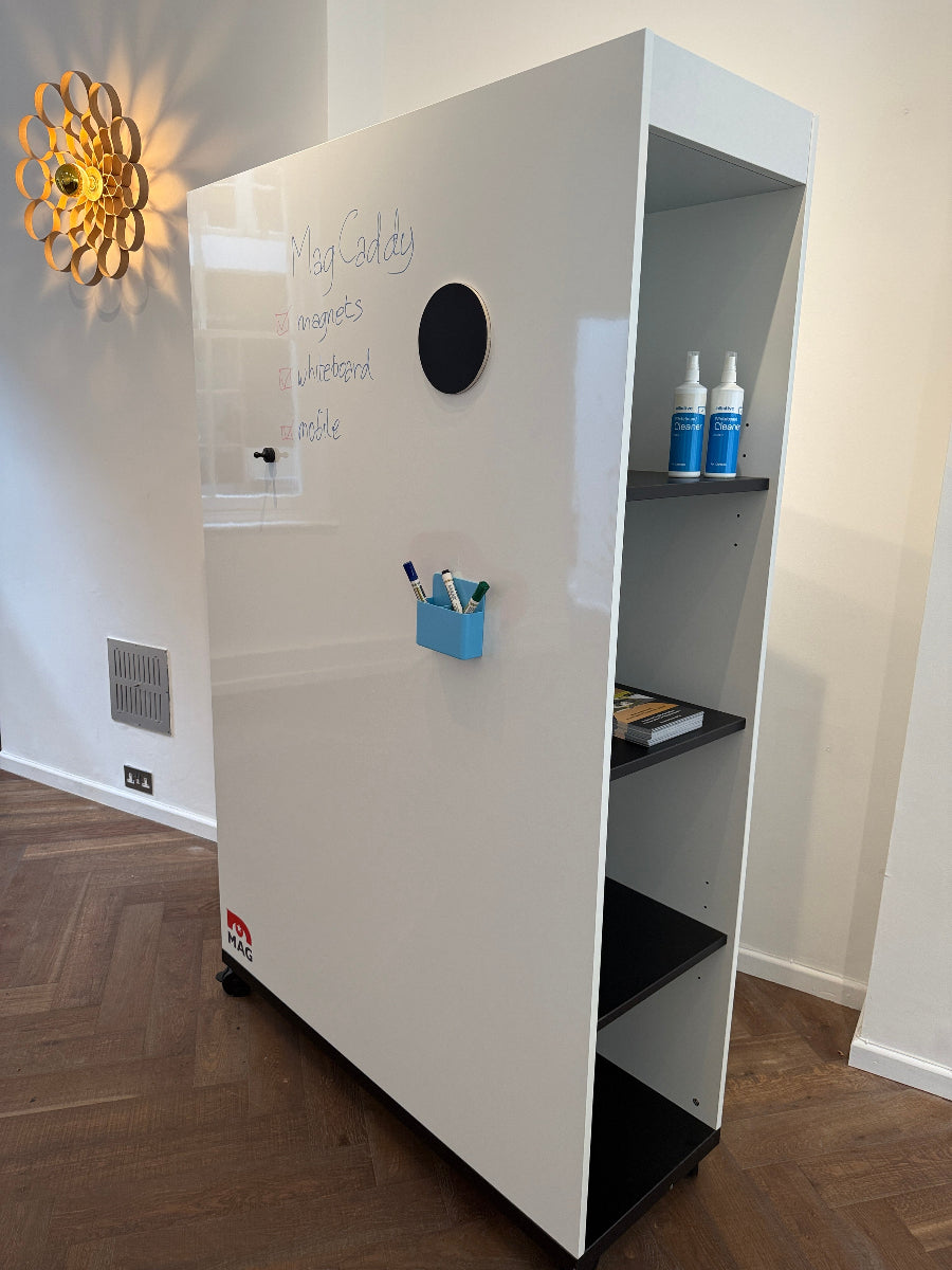 MagCaddy being positioned for use in Showroom.