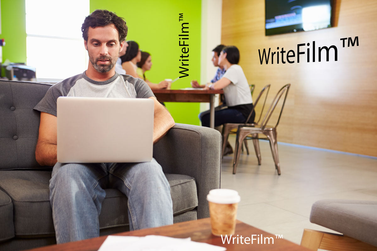 WriteFilm - Gloss Dry Erase Film in workspace