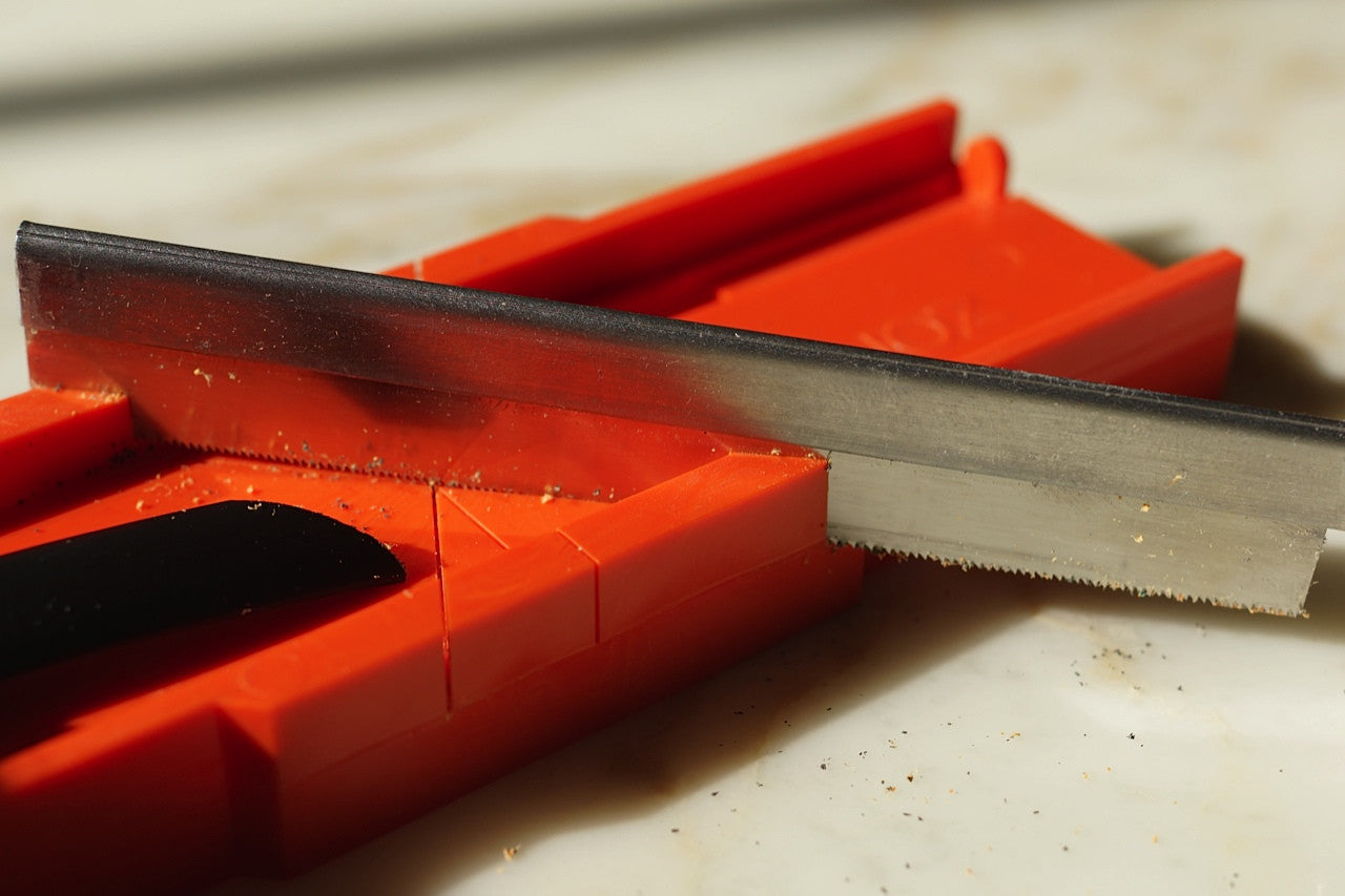 WriteTrims - Using a Fine Tooth blade to cut 45 degree