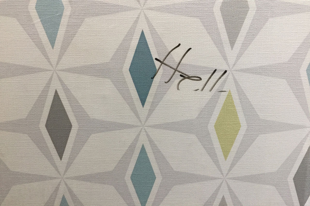 WriteFilm - Gloss Dry Erase Film - with dry erase marker removed