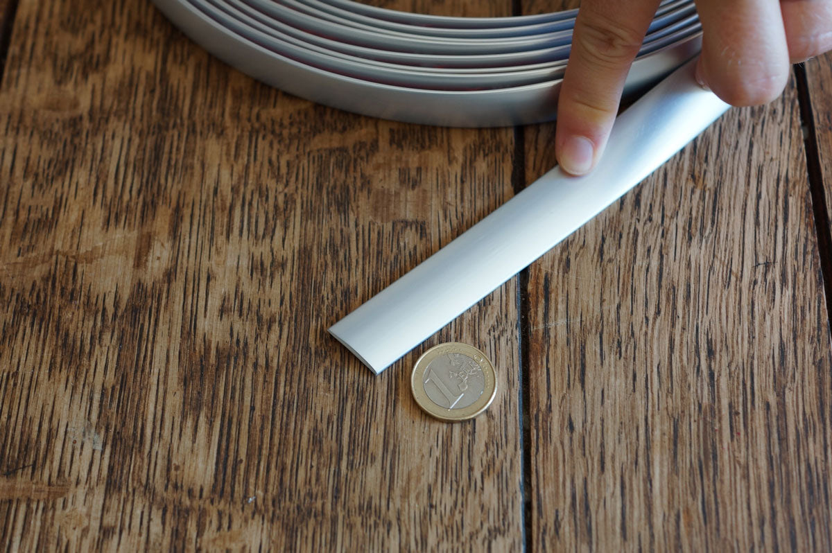 EdgeTrim - Silver 19mm against 1 Euro