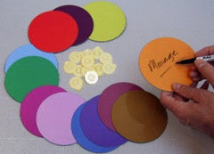 MagLite™ Dry Erase Discs - 12 colourful magnets - MagScapes
