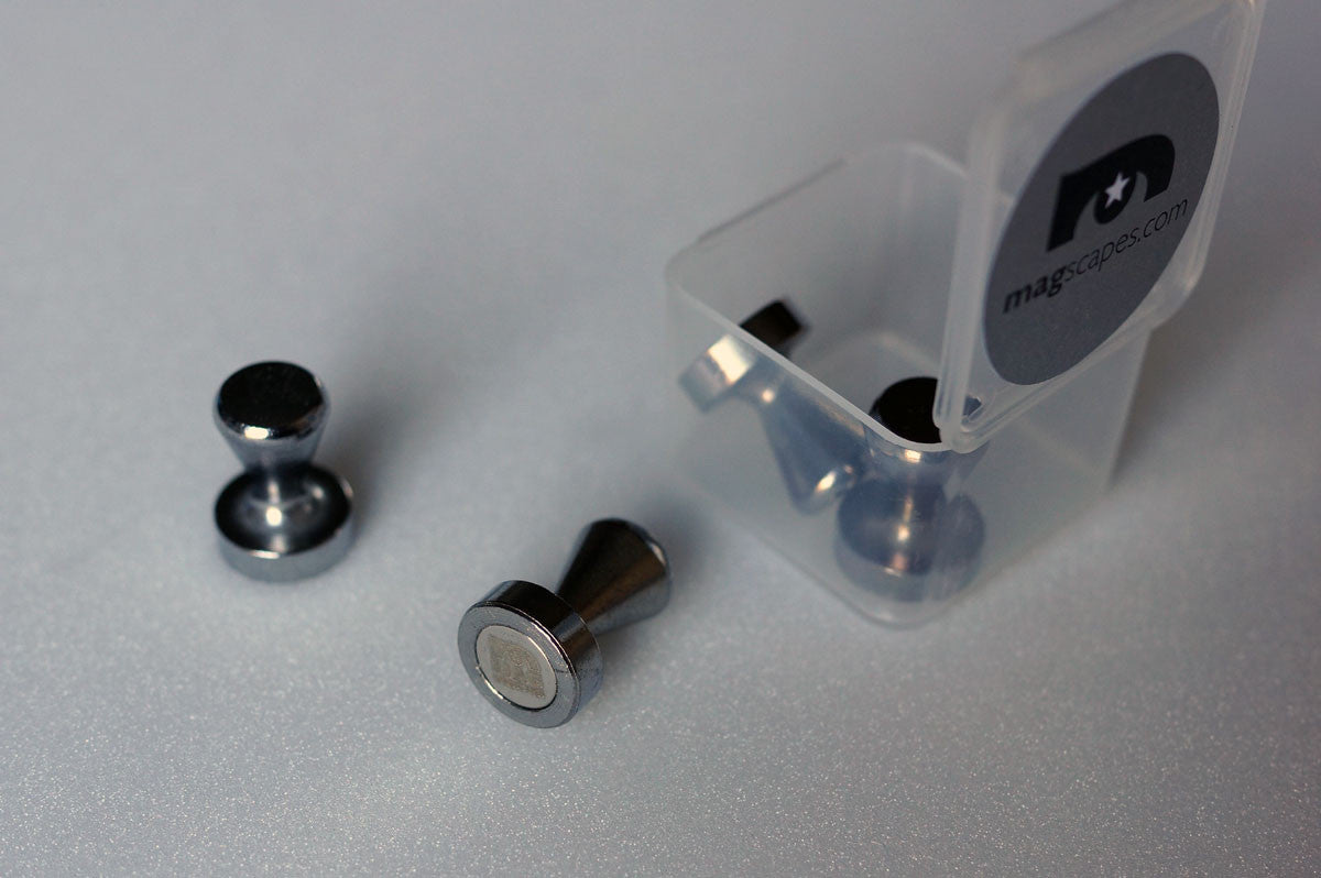 MagPlus™ Pin - Steel 4 x Magnets in a Box - MagScapes
 - 8